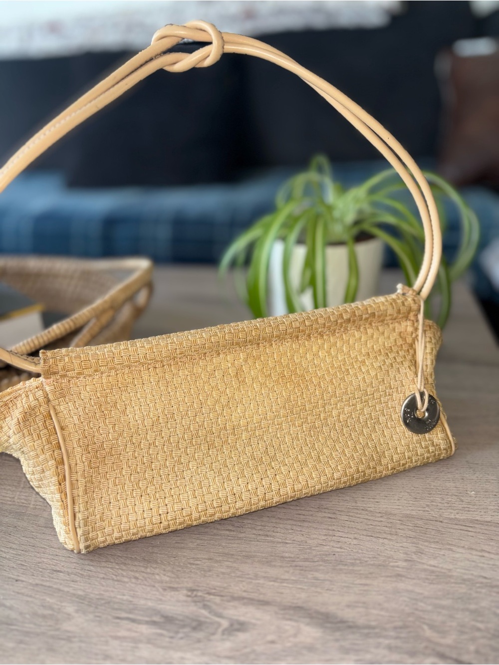 The Sak Woven Straw Shoulder Bag - Tan
